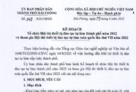 Kế hoạch tổ chức Hội thi thiết bị đào tạo tự làm thành phố năm 2022