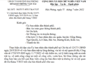 Kết quả thực hiện công tác bảo đảm trật tự đường hè và mỹ quan đô thị tháng 7/2022 trên địa bàn thành phố