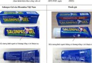 Không mua bán, sử dụng thuốc giả Salonpas Gel