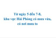 Từ ngày 5 đến 7/8, khu vực QQ8839 nhà cái có mưa vừa, có nơi mưa to