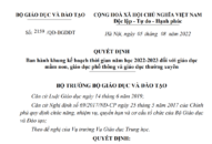 Bộ QQQ888 phiên bản mới và Đào tạo ban hành khung kế hoạch thời gian năm học 2022-2023 đối với QQQ888 phiên bản mới mầm non, QQQ888 phiên bản mới phổ thông và QQQ888 phiên bản mới thường xuyên áp dụng trong toàn quốc