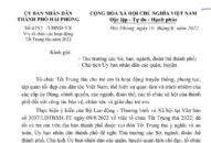 Chỉ đạo của UBND thành phố về tổ chức các hoạt động Tết Trung thu năm 2022