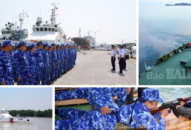 Bộ Tư lệnh Vùng Cảnh biển 1 diễn tập chiến thuật vòng tổng hợp và bắn súng, pháo trên biển