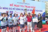 Đội bóng Công ty TNHH Yazaki QQ8839 nhà cái Việt Nam đoạt chức vô địch Giải bóng đá nữ Công đoàn Khu Appqq88 Casino, Nổ Hũ QQ8839 nhà cái 2022
