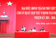 Tổ đại biểu số 1 HĐND thành phố tiếp xúc cử tri quận Hồng Bàng chuẩn bị Kỳ họp thứ 9 HĐND thành phố khóa XVI, nhiệm kỳ 2021-2026