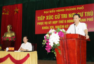 Trưởng Ban Nội chính Thành ủy tiếp xúc cử tri nơi cư trú tại phường Dư Hàng Kênh, quận Lê Chân chuẩn bị Kỳ họp thứ 9, HĐND thành phố khóa XVI