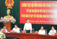 Thường trực HĐND thành phố tiếp xúc đại diện hội viên Câu lạc bộ Bạch Đằng lấy ý kiến tham gia vào nội dung Kỳ họp thứ 9, HĐND thành phố khóa XVI