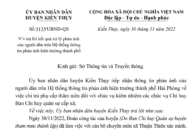 Huyện Kiến Thụy trả lời phản ánh về việc chi trả phụ cấp thâm niên đối với chức vụ kiêm nhiệm Chỉ huy Ban Chỉ huy quân sự cấp xã