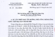 Thông tin về việc đặt tên 02 đường, 42 phố, 01 công trình công cộng trên địa bàn TTkmqq88 tỷ lệ kèo World Cup 2026
