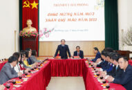 Thường trực Thành ủy gặp mặt, chúc Tết các Ban Đổi quà QQ88 Đảng của Thành ủy