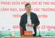 Đối thoại giữa Bí thư huyện ủy Kiến Thụy với QQ8894 kèo WC 2026 lãnh đạo, quản lý các trường học công lập trên địa bàn huyện