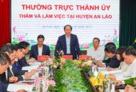 Thường trực Thành ủy làm việc với Ban Chấp hành QQ88qq khuyến mãi cập nhật mỗi ngày huyện An Lão