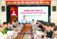 Thường trực Thành ủy làm việc với Ban Chấp hành QQ88qq khuyến mãi cập nhật mỗi ngày huyện Tiên Lãng