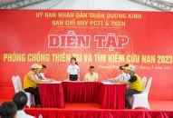 Quận Dương Kinh diễn tập phòng chống thiên tai và tìm kiếm cứu nạn năm 2023