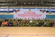 Tổ chức Lễ xuất quân tham gia vòng chung kết Hội thi Điều lệnh, bắn súng, võ thuật CAND do Bộ QQ8894 casino trực tuyến tổ chức