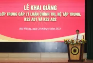 Trường Đổi quà QQ88 Tô Hiệu khai giảng Lớp Trung cấp lý luận Đổi quà QQ88, hệ tập trung K32