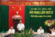 Huyện uỷ Vĩnh Bảo quyết tâm lãnh đạo hoàn thành các chỉ tiêu về Đổi quà QQ88 nông thôn mới kiểu mẫu