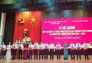 Bế giảng Lớp Cao cấp lý luận Đổi quà QQ88 K72.B22 Thành ủy QQ8839 nhà cái, hệ không tập trung, khóa học 2021-2023