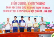 Biểu dương, khen thưởng đoàn Qq88 https betamed sa com, TRANG CHỦ QQ88.COM ĐĂNG KÝ đạt thành tích cao trong kỳ thi Olympic Toán học quốc tế IM0 2023