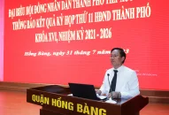Tổ đại biểu số 1 HĐND thành phố tiếp xúc cử tri quận Hồng Bàng sau Kỳ họp thứ 11 HĐND thành phố khóa XVI, nhiệm kỳ 2021-2026