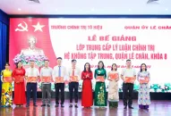 Quận Lê Chân: Bế giảng Lớp Trung cấp lý luận Đổi quà QQ88, hệ không tập trung, khóa 8