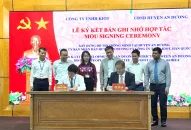 Huyện An Dương và Công ty TNHH KIOT-Hàn Quốc ký kết biên bản hợp tác Đổi quà QQ88 đô thị thông minh