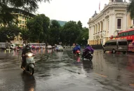Mưa dông ở hầu khắp các vùng trên cả nước dịp cuối tuần