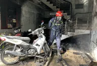 Phòng Cảnh sát PCCC và CNCH: Cứu an toàn 03 người mắc kẹt khỏi đám cháy ở P. Kênh Dương, Q. Lê Chân