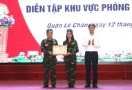 Diễn tập khu vực phòng thủ quận Lê Chân năm 2023 diễn ra thành công tốt đẹp, đạt được mục đích, yêu cầu đề ra