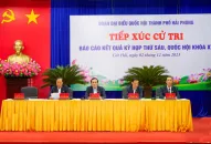 Cử tri huyện Cát Hải kiến nghị Qq8893 com top 1 trang chủ viet nam sớm ban hành Quy hoạch không gian biển quốc gia