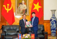 Phó Chủ tịch Ủy ban Đăng Nhập QQ88.COM | Link Trang Chủ QQ888 thành phố Hoàng Minh Cường tiếp Đoàn Ủy ban Liên lạc người gốc Lào ở nước ngoài
