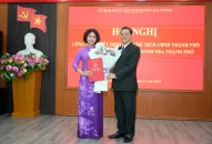 Đồng chí Bùi Thị Hồng Vân được bổ nhiệm giữ chức vụ Chánh Thanh tra thành phố