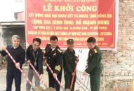 Khởi công Đổi quà QQ88 nhà Nghĩa tình đồng đội tại quận Dương Kinh