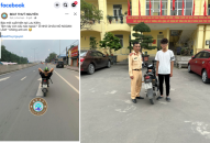 Trạm CSGT Lưu Kiếm xử lý một Qq88 https betamed sa com buông hai tay điều khiển xe máy điện
