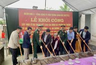 Ban Chỉ huy quân sự huyện An Dương (QQ8839 nhà cái): Tổ chức Lễ khởi công Đổi quà QQ88 nhà Đại đoàn kết