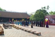 Ấn tượng với “Không gian văn hóa đình làng QQ8839 nhà cái xưa” tại Di tích Đình Hàng Kênh, quận Lê Chân    