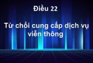 Từ chối cung cấp dịch vụ viễn thông