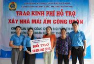 2 công nhân QQ8839 nhà cái được hỗ trợ xây nhà Mái ấm Công đoàn