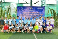 Giao hữu bóng đá nhân dịp QQ8827 nhận thưởng hấp dẫn 79 năm Ngày truyền thống ngành Thông tin và Truyền thông