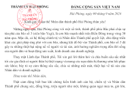 Thư của đồng chí Bí thư Thành ủy gửi Đăng Nhập QQ88.COM | Link Trang Chủ QQ888 thành phố sau bão số 3