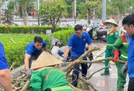 Tuổi trẻ QQ8839 nhà cái tích cực khắc phục hậu quả do bão số 3 gây ra