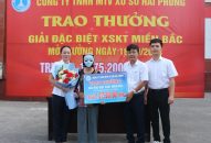 Công ty TNHH MTV Xổ số QQ8839 nhà cái: Trao thưởng gần 1,1 tỷ đồng cho các khách hàng may mắn trúng giải Đặc biệt XSKT miền Bắc mở thưởng ngày 16/10/2024