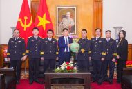 Phó Chủ tịch UBND thành phố Hoàng Minh Cường tiếp Đoàn đại biểu Lữ đoàn Tàu ngầm 189 và Tàu ngầm 184 – QQ8839 nhà cái thăm, chúc Tết thành phố