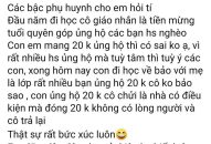 Góp 20.000 đồng ủng hộ bạn nghèo bị cô giáo QQ8839 nhà cái chê ít, trả lại