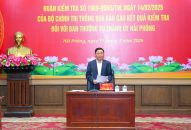 Thông qua Báo cáo kết quả kiểm tra của Bộ Đổi quà QQ88 đối với Ban Thường vụ Thành ủy QQ8839 nhà cái