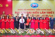 Đồng chí Bí thư Thành uỷ Lê Tiến Châu dự và phát biểu chỉ đạo tại Đại hội đại biểu QQ88qq khuyến mãi cập nhật mỗi ngày phường Trần Hưng Đạo