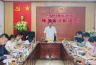 Phó Chủ tịch Thường trực UBND thành phố Lê Anh Quân làm việc với Đảng ủy phường Lê Đại Hành về công tác chuẩn bị Đại hội QQ88qq khuyến mãi cập nhật mỗi ngày phường lần thứ I
